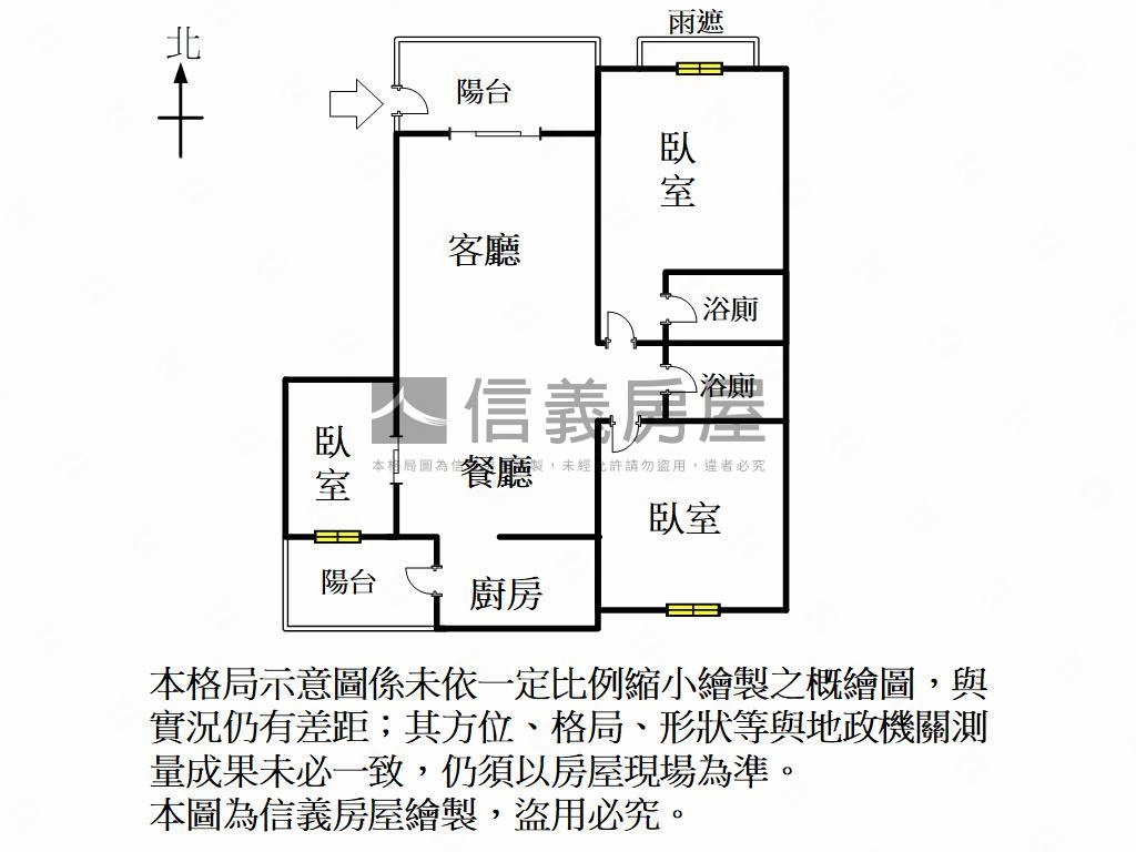 美術館綠景近輕軌三房平車房屋室內格局與周邊環境