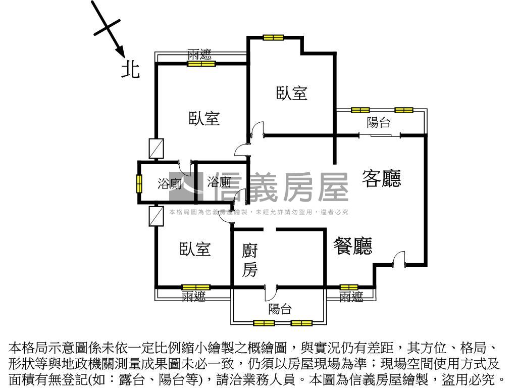 專任城市之星三房平車房屋室內格局與周邊環境