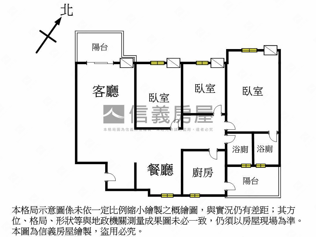 ★陽明果貿新城三房平車★房屋室內格局與周邊環境
