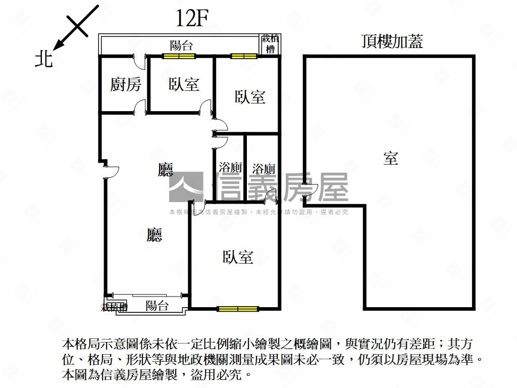 雙園吉第頂加採光戶房屋室內格局與周邊環境