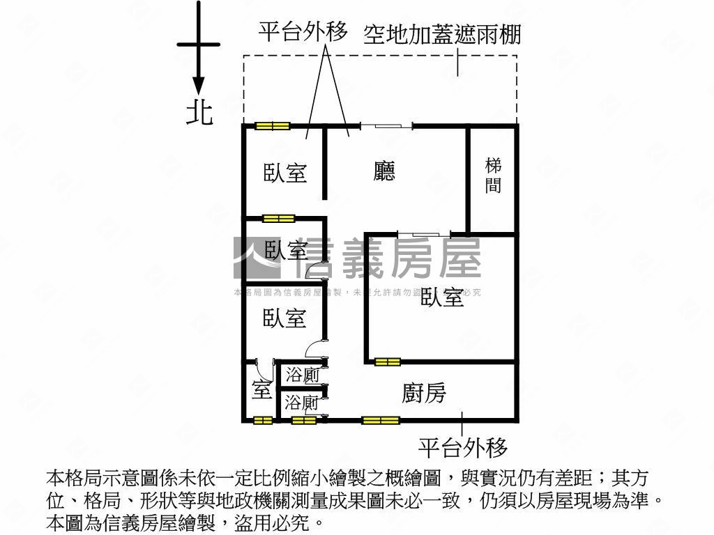 近芝山捷運站方正一樓房屋室內格局與周邊環境