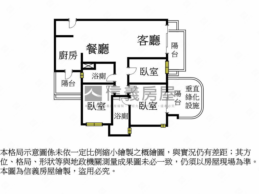 山里時晴三房雙平面車位房屋室內格局與周邊環境
