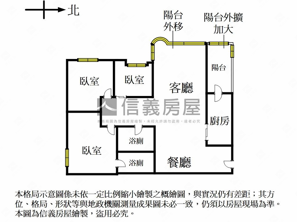 大直美堤花園３房美屋房屋室內格局與周邊環境