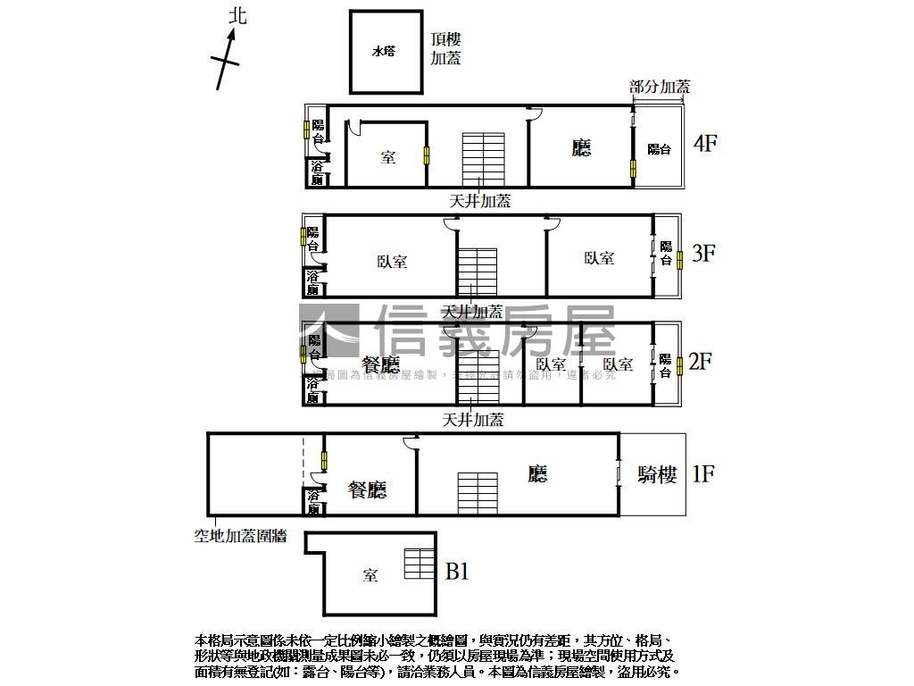 北區約６米活路大地坪透天房屋室內格局與周邊環境