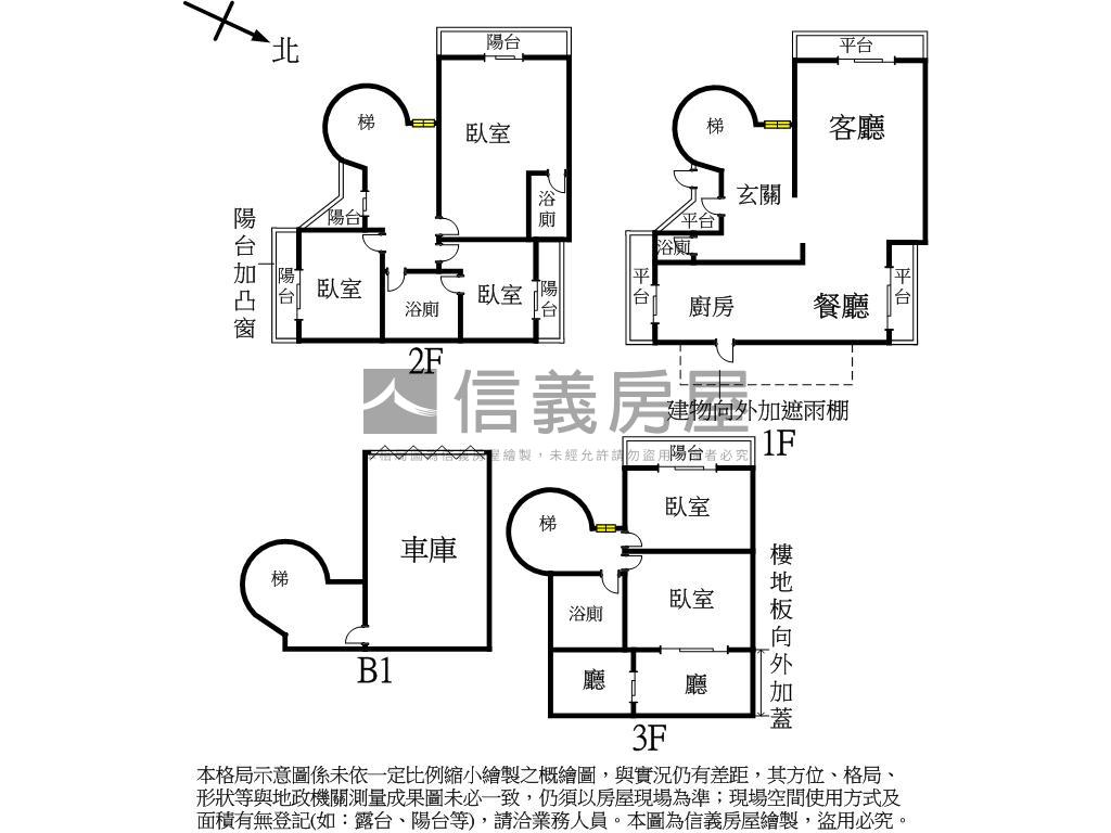 獨棟別墅房屋室內格局與周邊環境