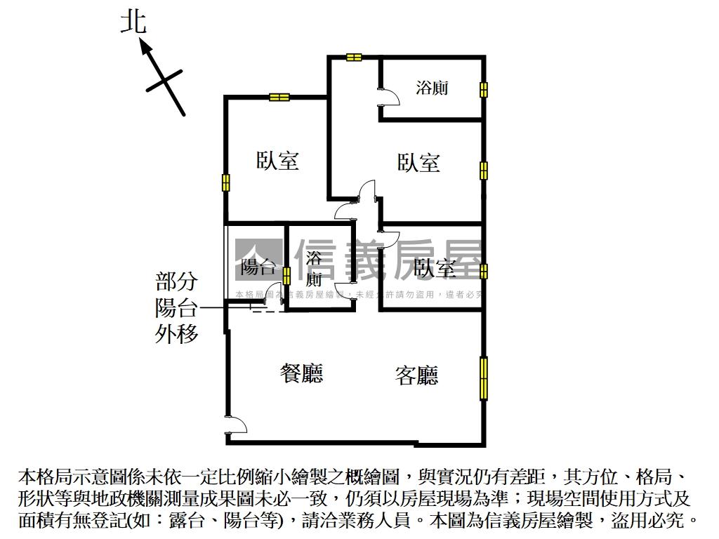 昌益馥璽角間美三房房屋室內格局與周邊環境