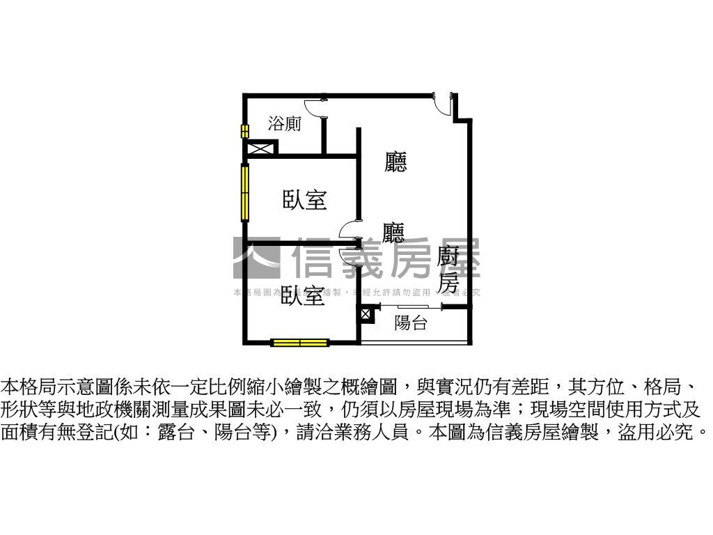 嘉潤一御．邊間兩房６樓房屋室內格局與周邊環境