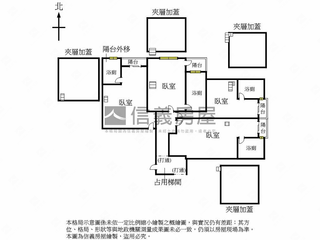 崇倫北街收租五樓四套房屋室內格局與周邊環境