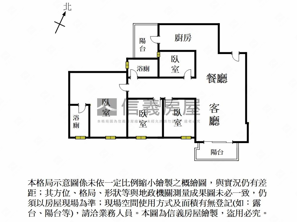 佳展大展高樓視野四房喔房屋室內格局與周邊環境