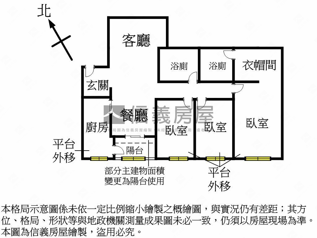 幸福華廈ＮＥＷ三房平車房屋室內格局與周邊環境