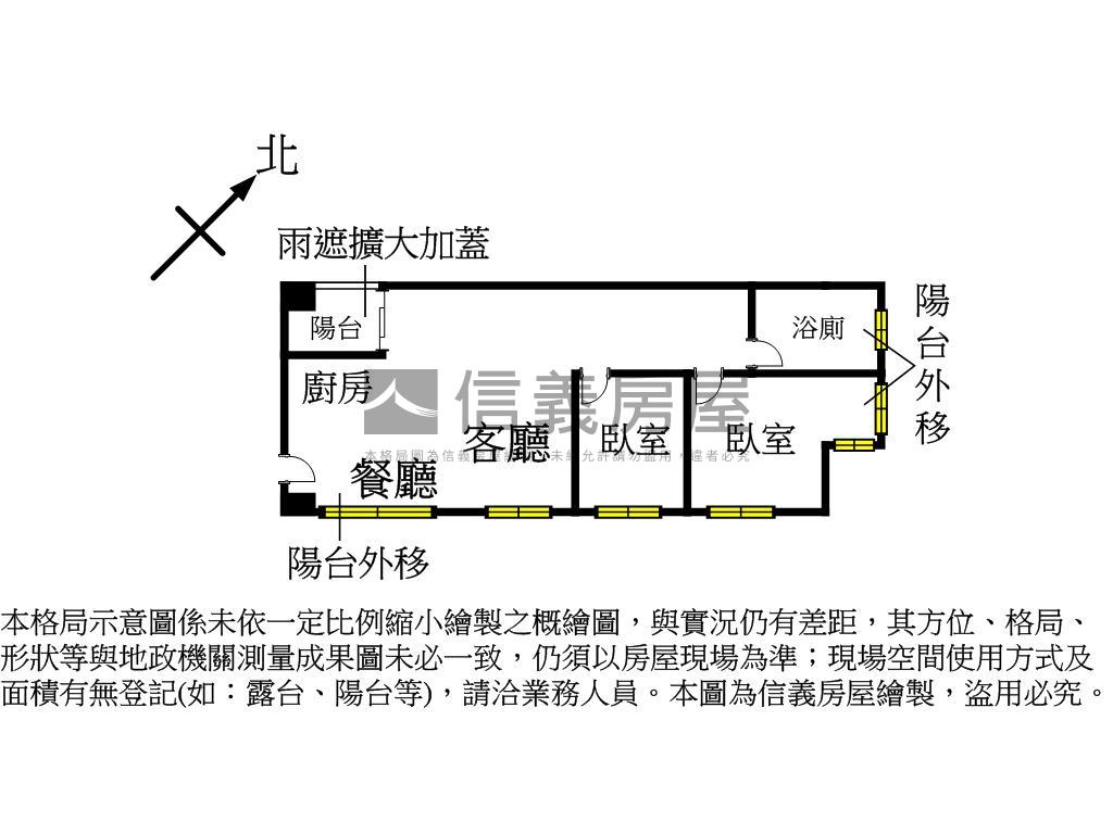 永安台北三面採光兩房房屋室內格局與周邊環境