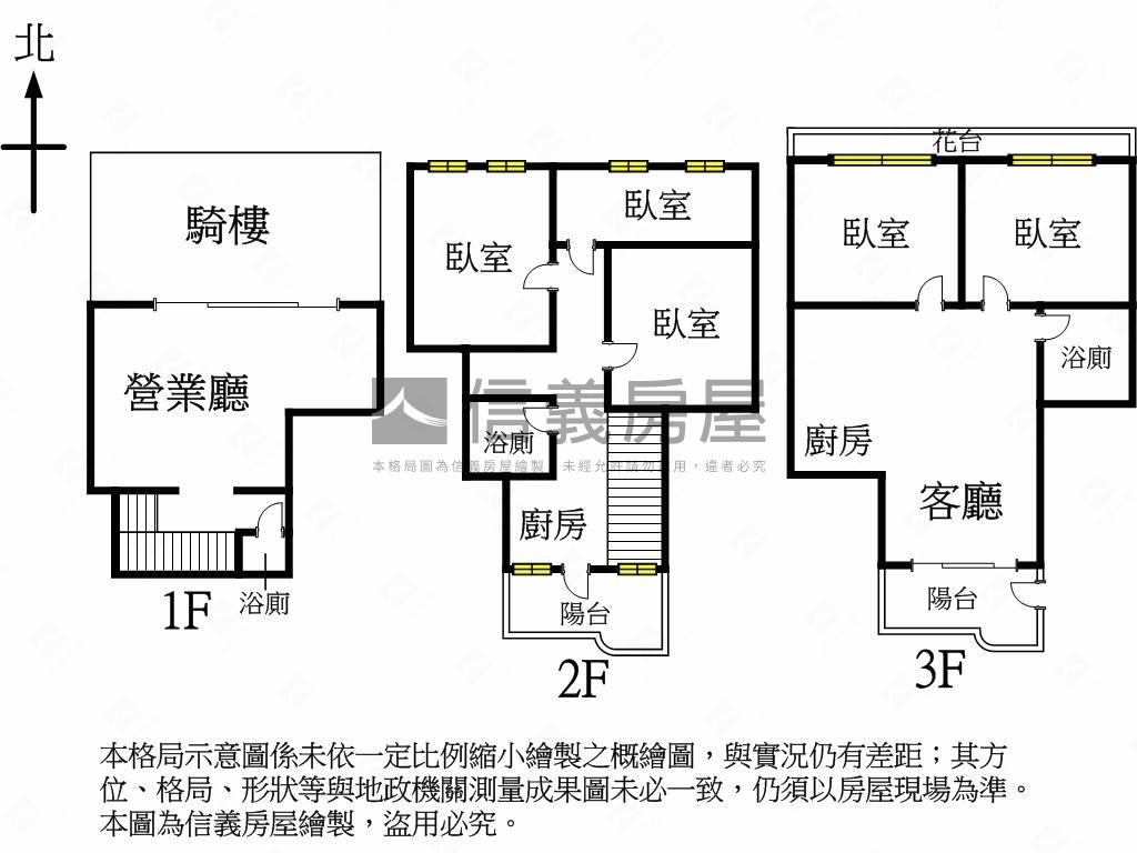近興大◆裝潢１－３Ｆ樓店房屋室內格局與周邊環境