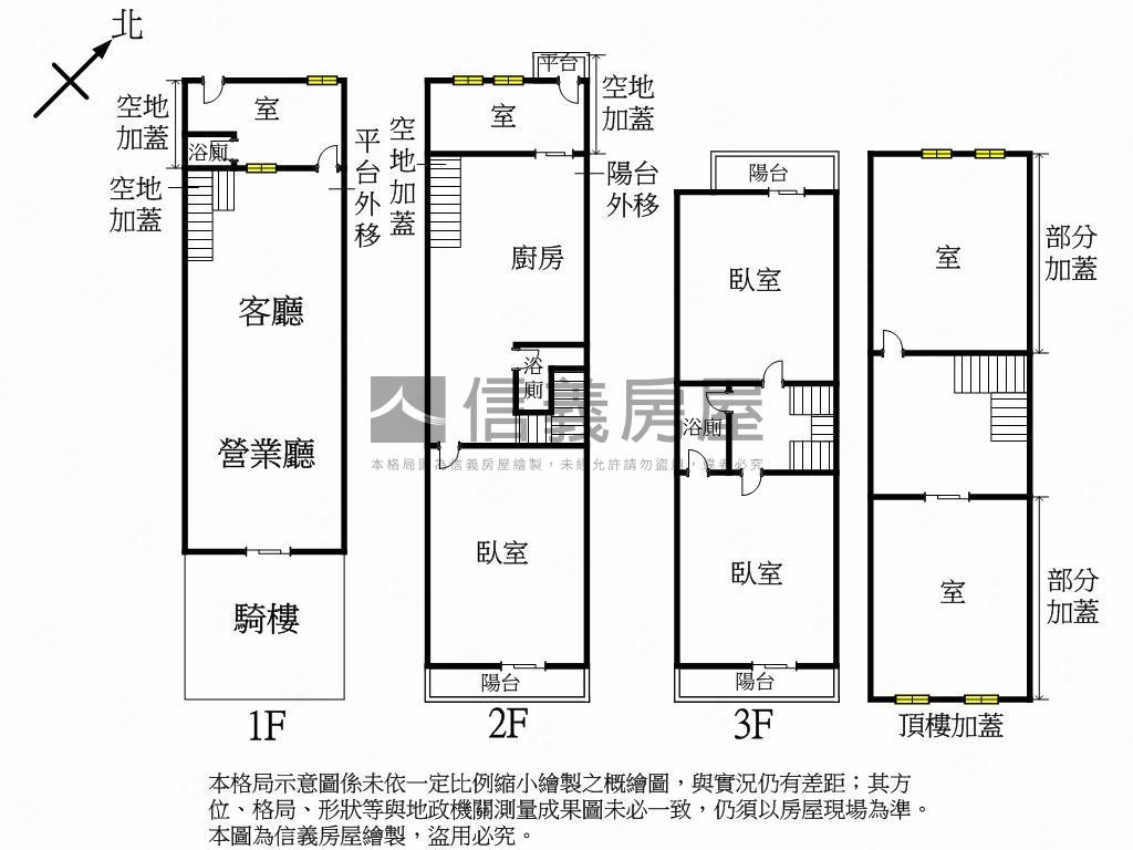 ［長億公園］臨路透店房屋室內格局與周邊環境