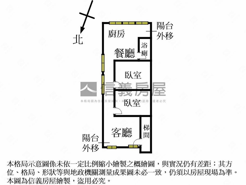 國小旁邊間美寓２Ｆ房屋室內格局與周邊環境