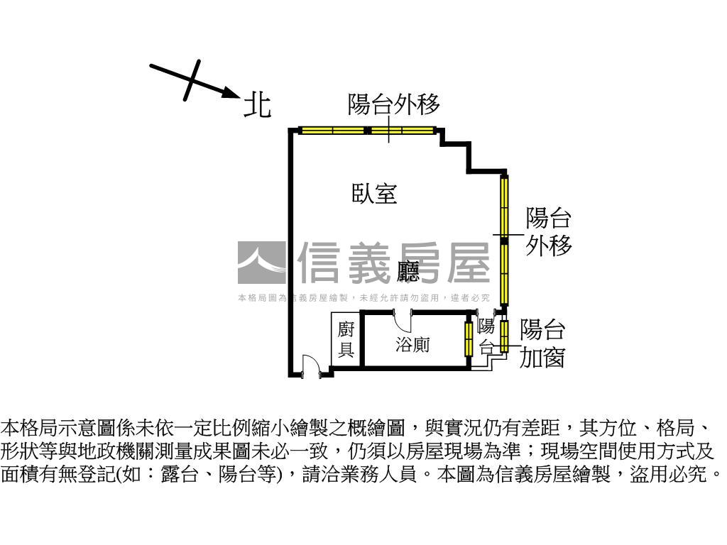 市中心次高樓邊間採光美屋房屋室內格局與周邊環境