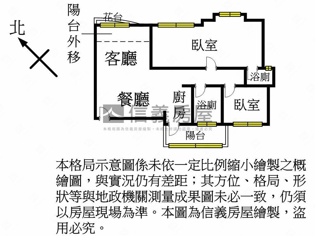 羅丹藝術採光漂亮兩房房屋室內格局與周邊環境