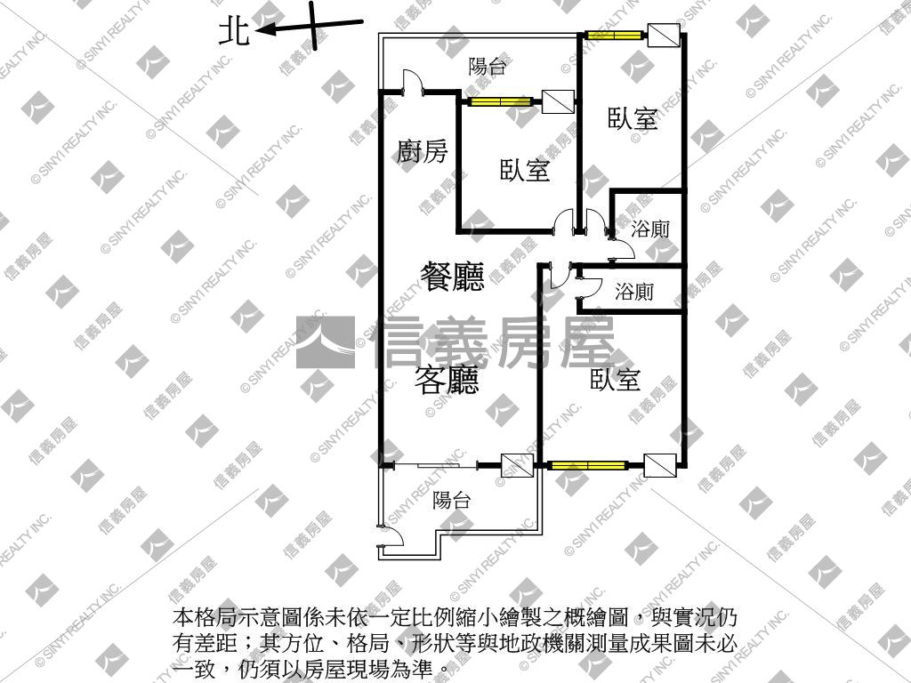 康庭娃娃國溫馨三房平車房屋室內格局與周邊環境