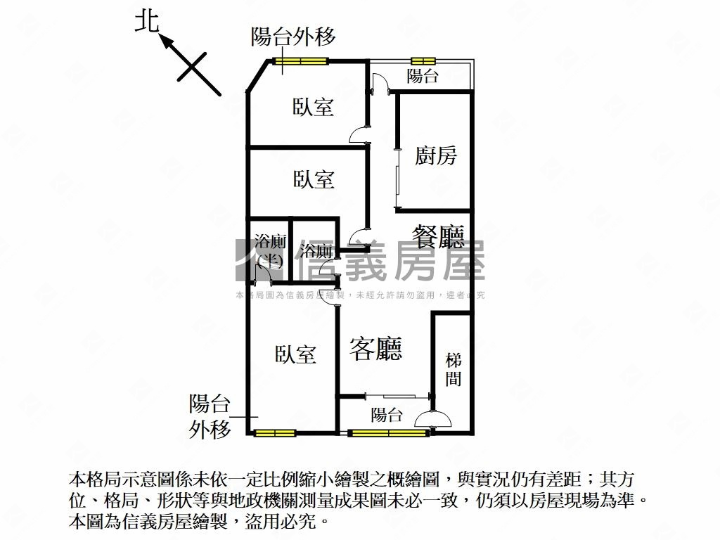景安三樓公寓房屋室內格局與周邊環境