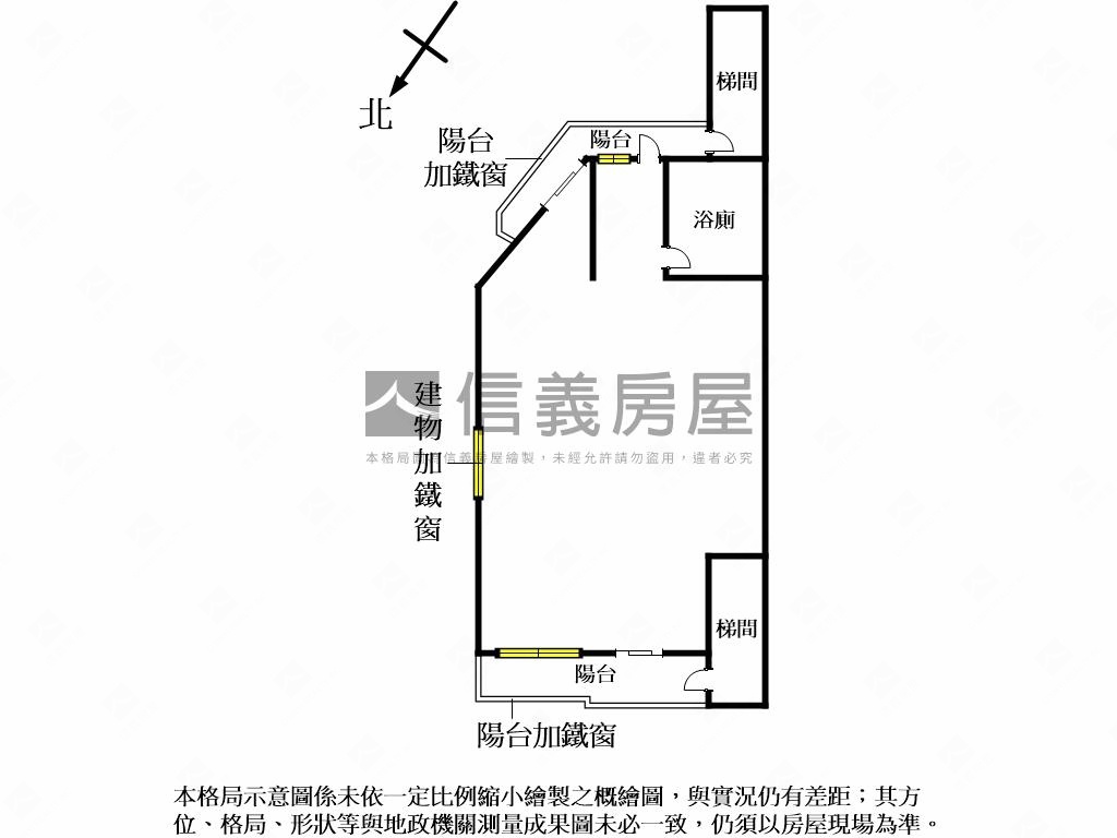 南京東路邊間採光廠辦房屋室內格局與周邊環境