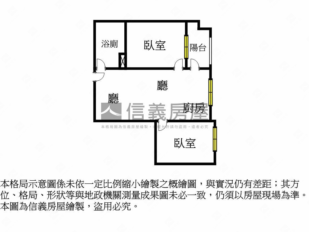 鉑愛悅～高樓層兩房有車位房屋室內格局與周邊環境