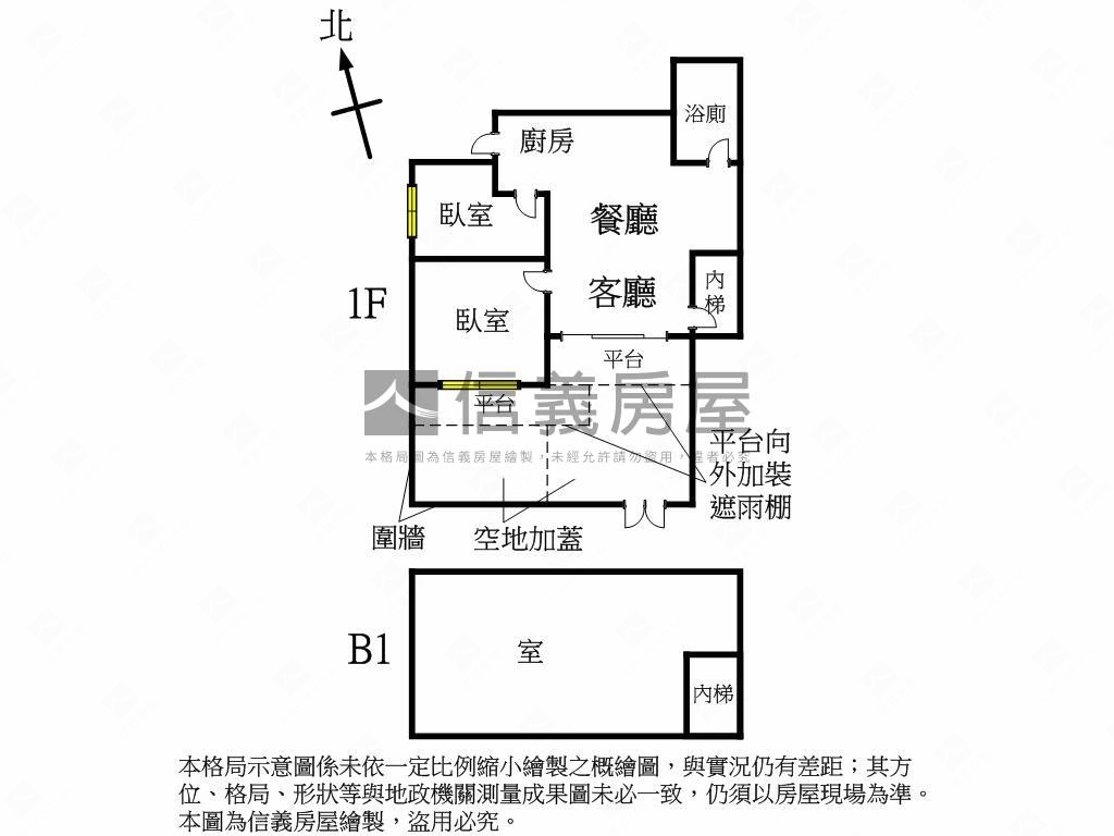 四號公園商圈一樓房屋室內格局與周邊環境