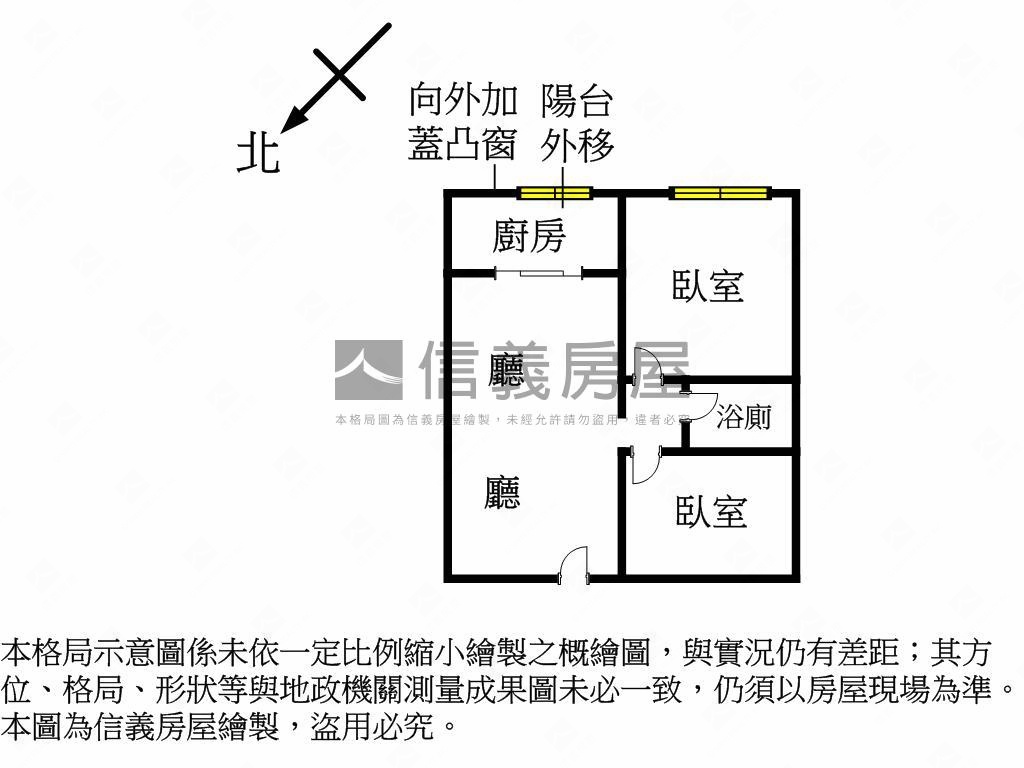 靠近永盛公園兩房小資宅房屋室內格局與周邊環境