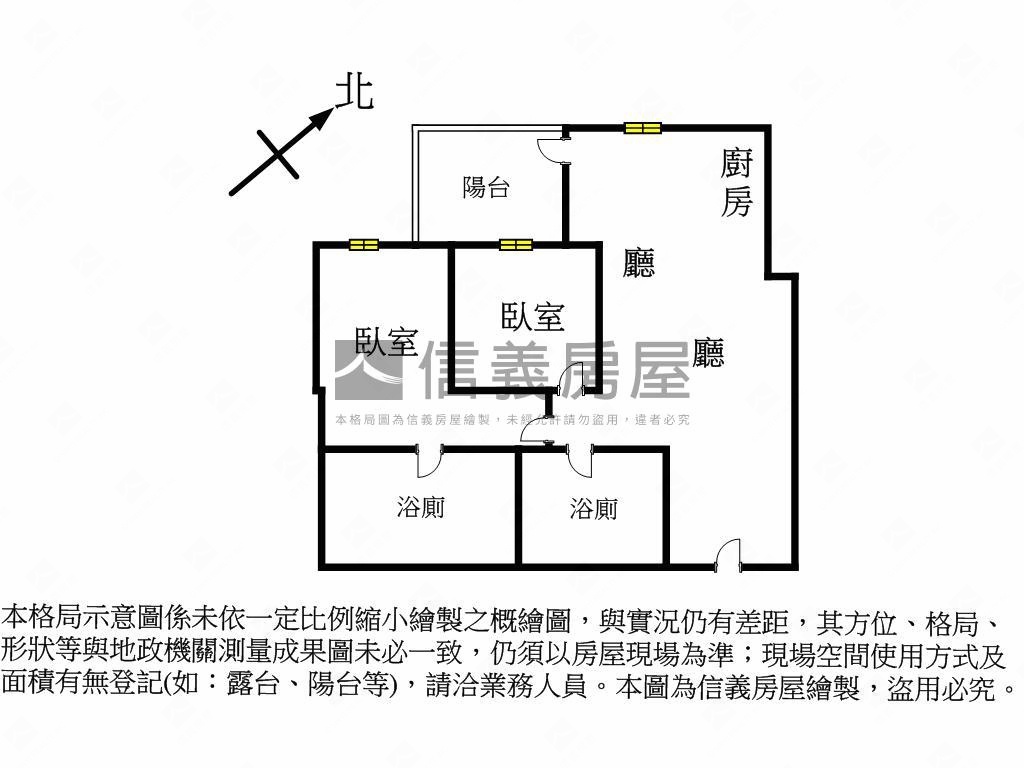 達欣東匯中高樓兩房房屋室內格局與周邊環境