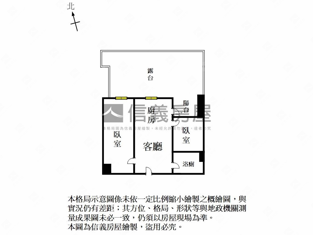 愛琴海．朝北樹梢２房平車房屋室內格局與周邊環境