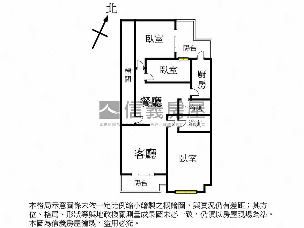 大家首購三房附車位房屋室內格局與周邊環境
