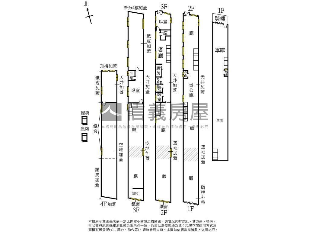 鳳山前後路雙門牌百坪透店房屋室內格局與周邊環境
