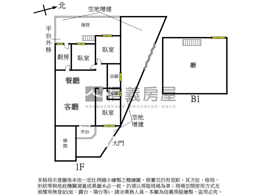 大空間康樂街金華樓１樓房屋室內格局與周邊環境