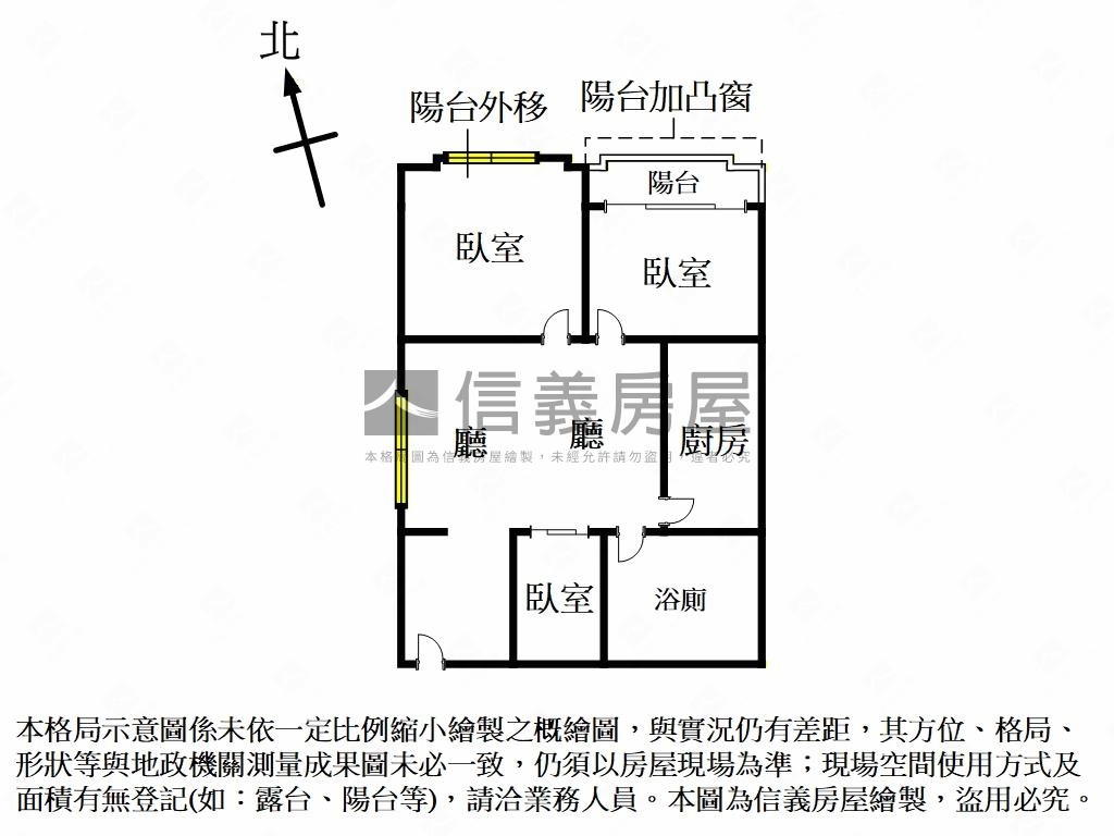 晴光商圈◆近捷運邊間三房房屋室內格局與周邊環境