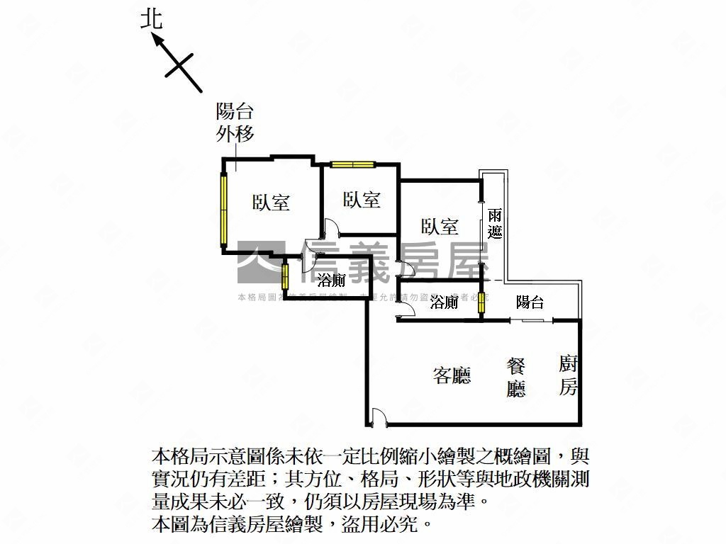 大硯俬見方高鐵特區美三房房屋室內格局與周邊環境