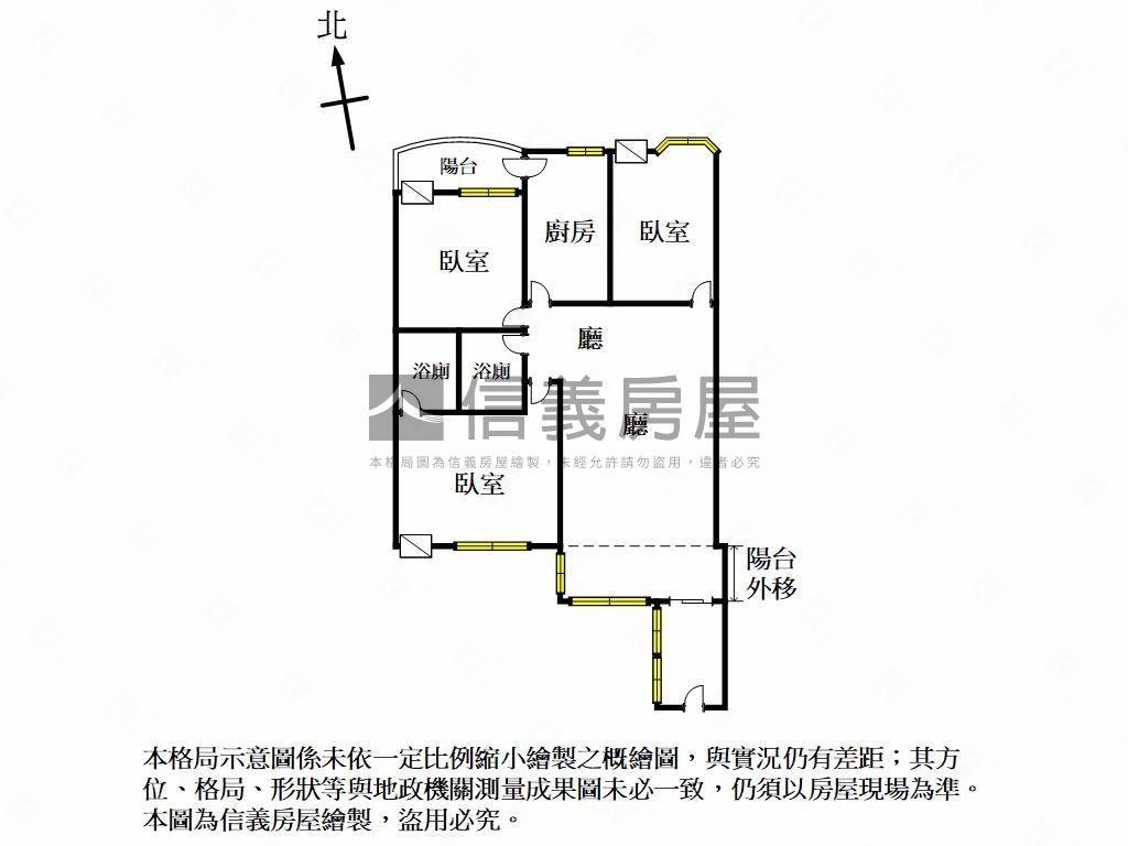 陽明商圈低總價成家三房房屋室內格局與周邊環境