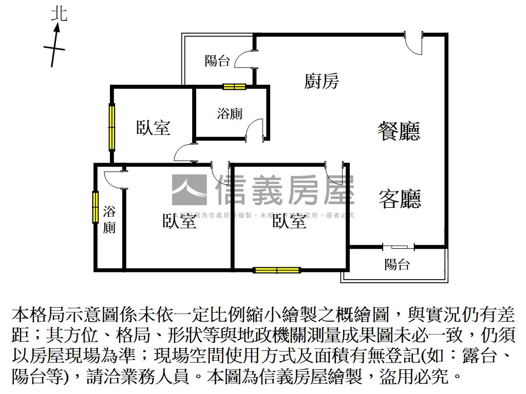 大任之翼｜雲端三房平車房屋室內格局與周邊環境