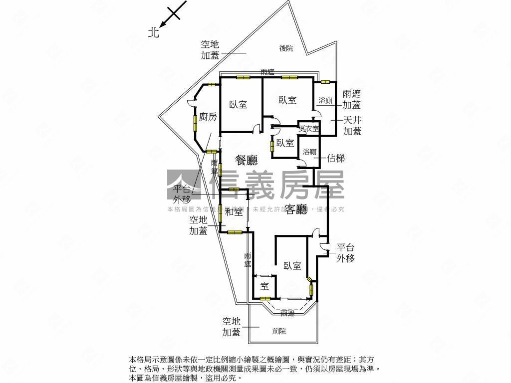 庭院／車位／快樂／大美屋房屋室內格局與周邊環境