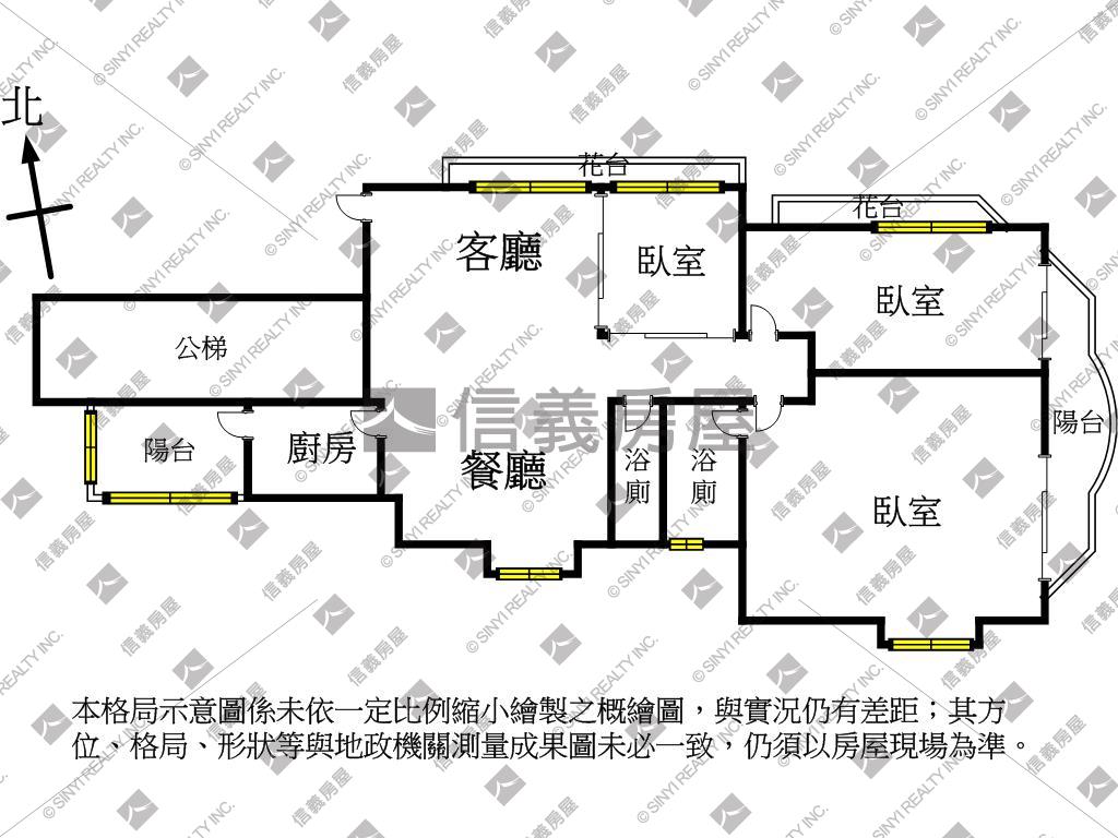 龍寶稀有三房釋出房屋室內格局與周邊環境