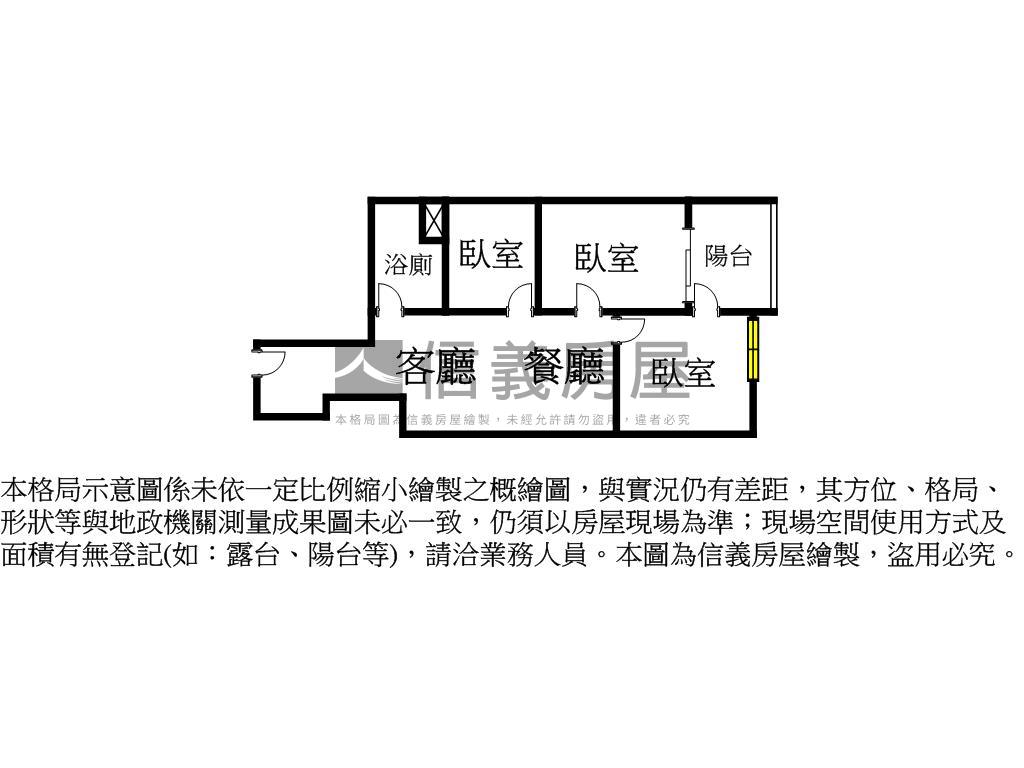旖旎河景Ｂ０５三房車位房屋室內格局與周邊環境