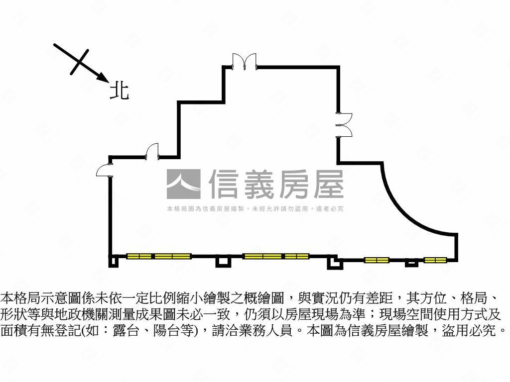 新板特區百坪商用店辦Ｂ房屋室內格局與周邊環境