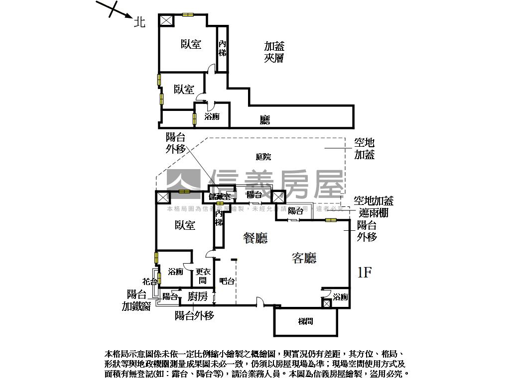 宏國大鎮挑高藝術庭院戶房屋室內格局與周邊環境