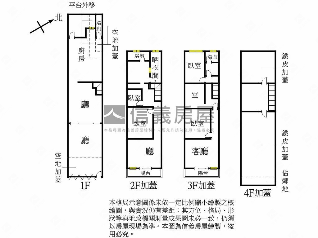 永安路旁活巷透天房屋室內格局與周邊環境