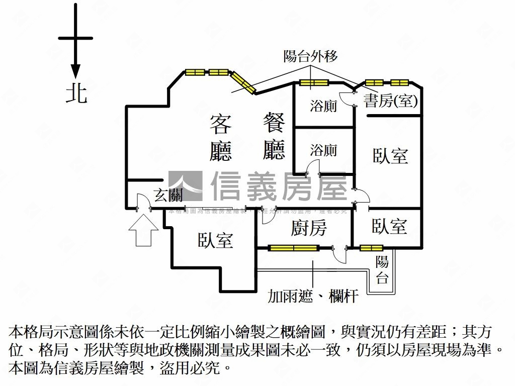 瞰１０１朝南明亮三房美廈房屋室內格局與周邊環境
