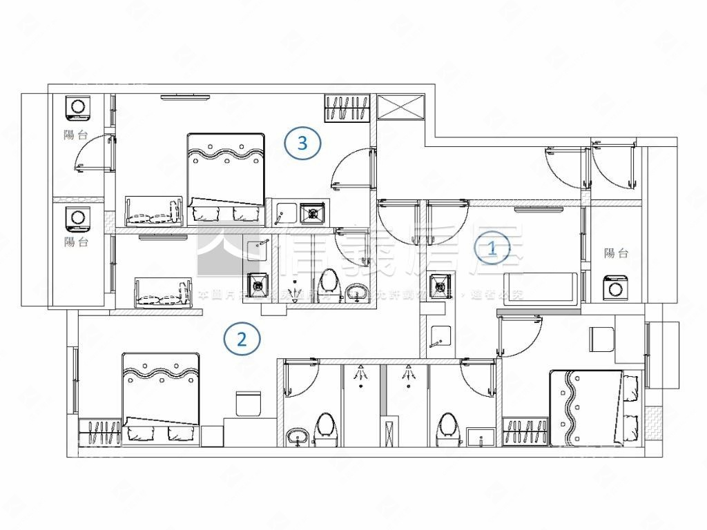 美麗精裝分租公寓房屋室內格局與周邊環境