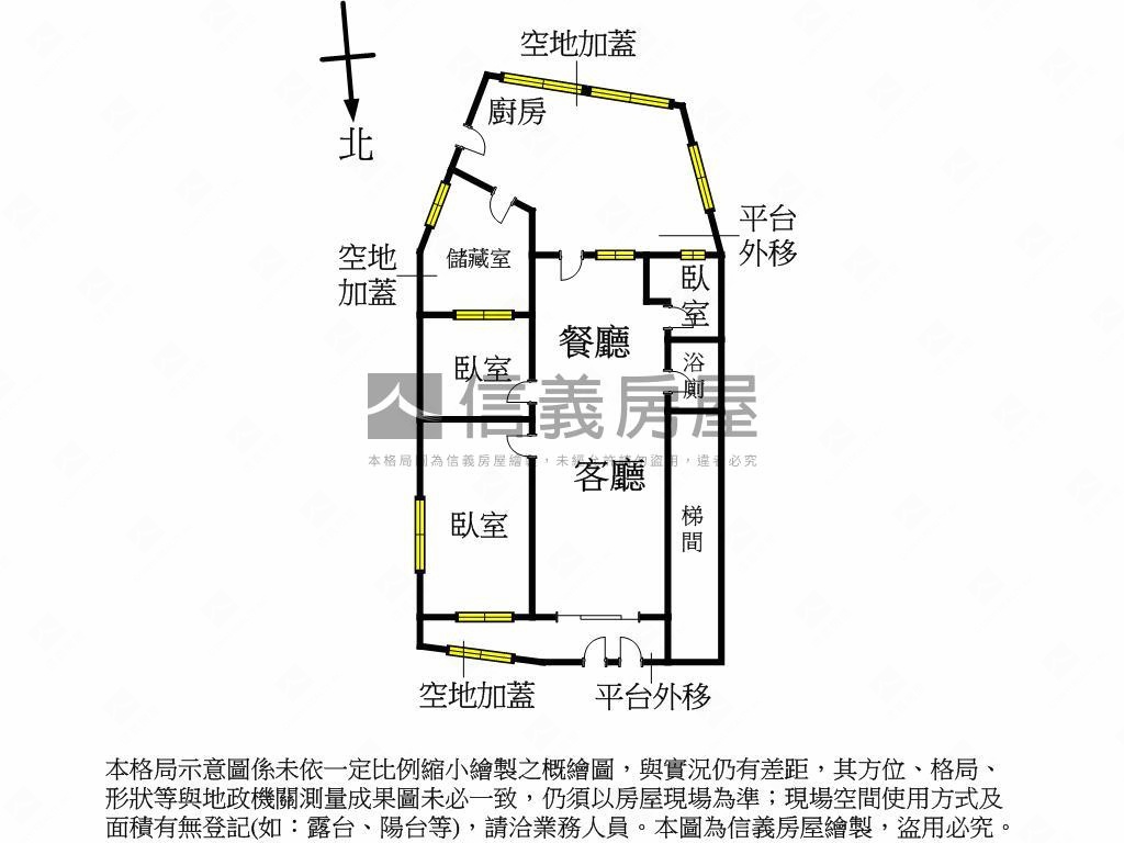 金龍路靜巷一樓大空間房屋室內格局與周邊環境