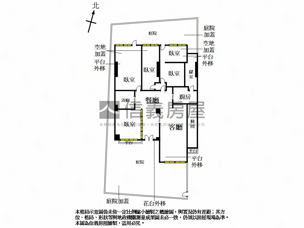 大直國璽大庭院店辦房屋室內格局與周邊環境