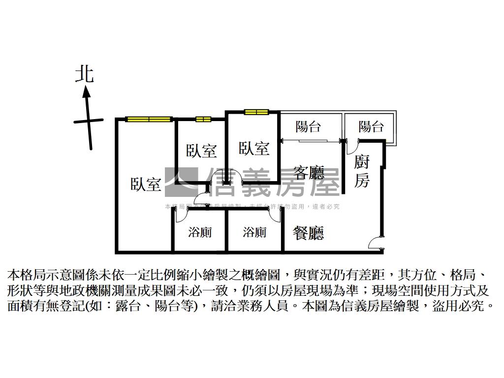 市政首璽精美三房房屋室內格局與周邊環境