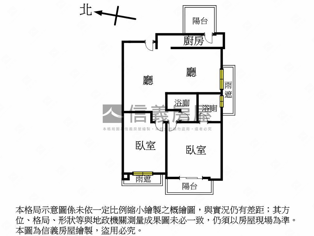 益翔寶藏２房＋車位房屋室內格局與周邊環境