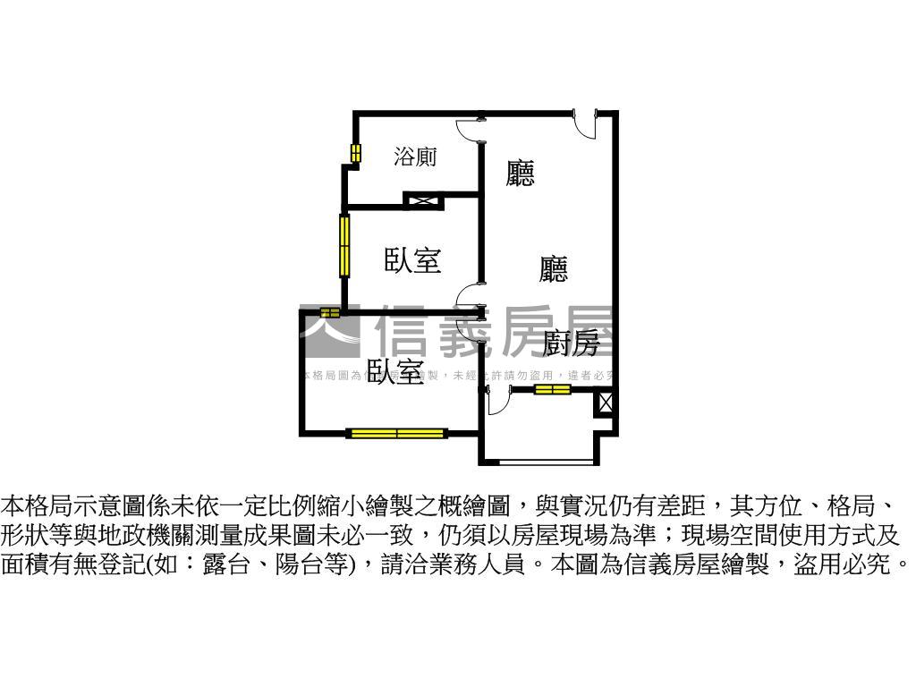 中河棧２房房屋室內格局與周邊環境