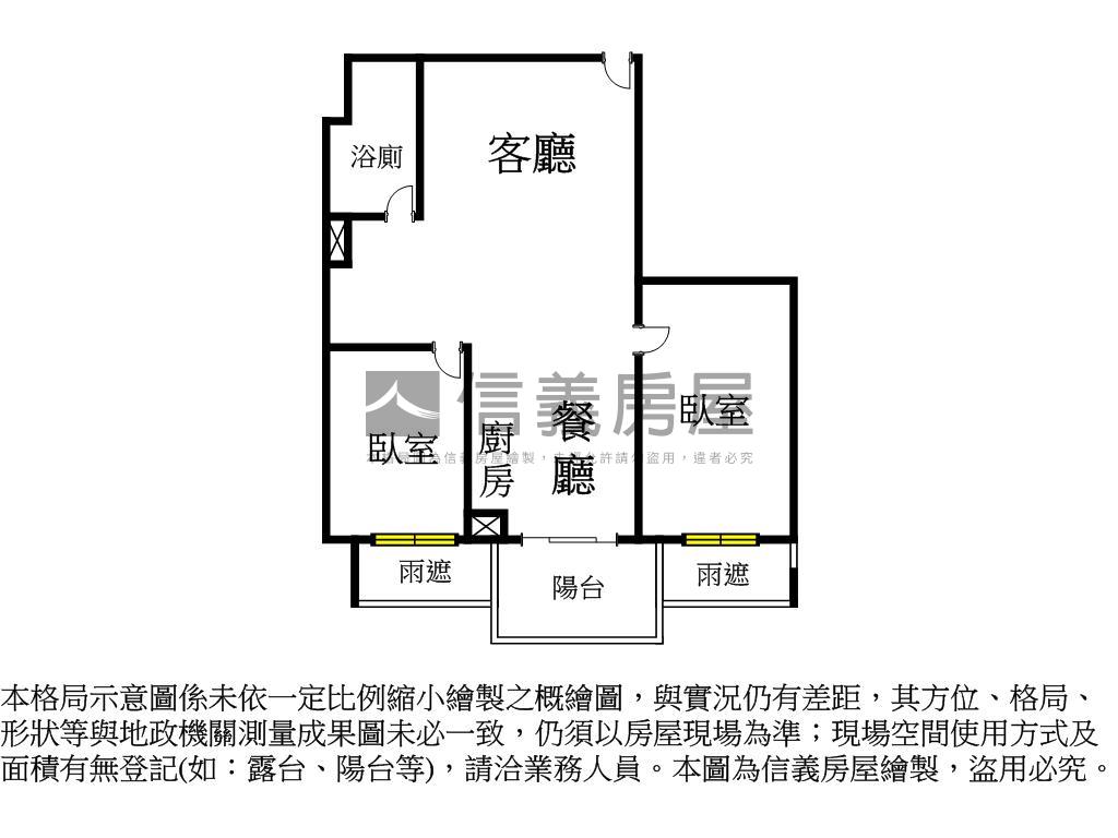 專任大坪林ＯＮＥ二房車位房屋室內格局與周邊環境
