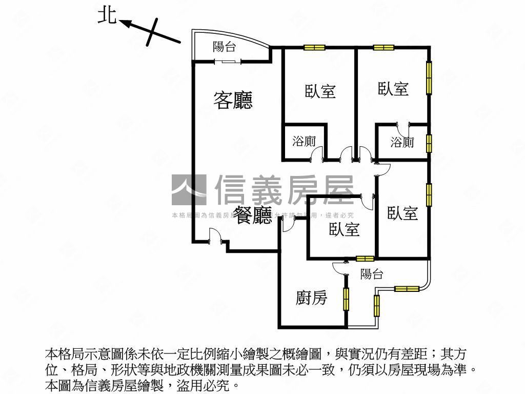 七張捷運裕隆城高樓大４房房屋室內格局與周邊環境